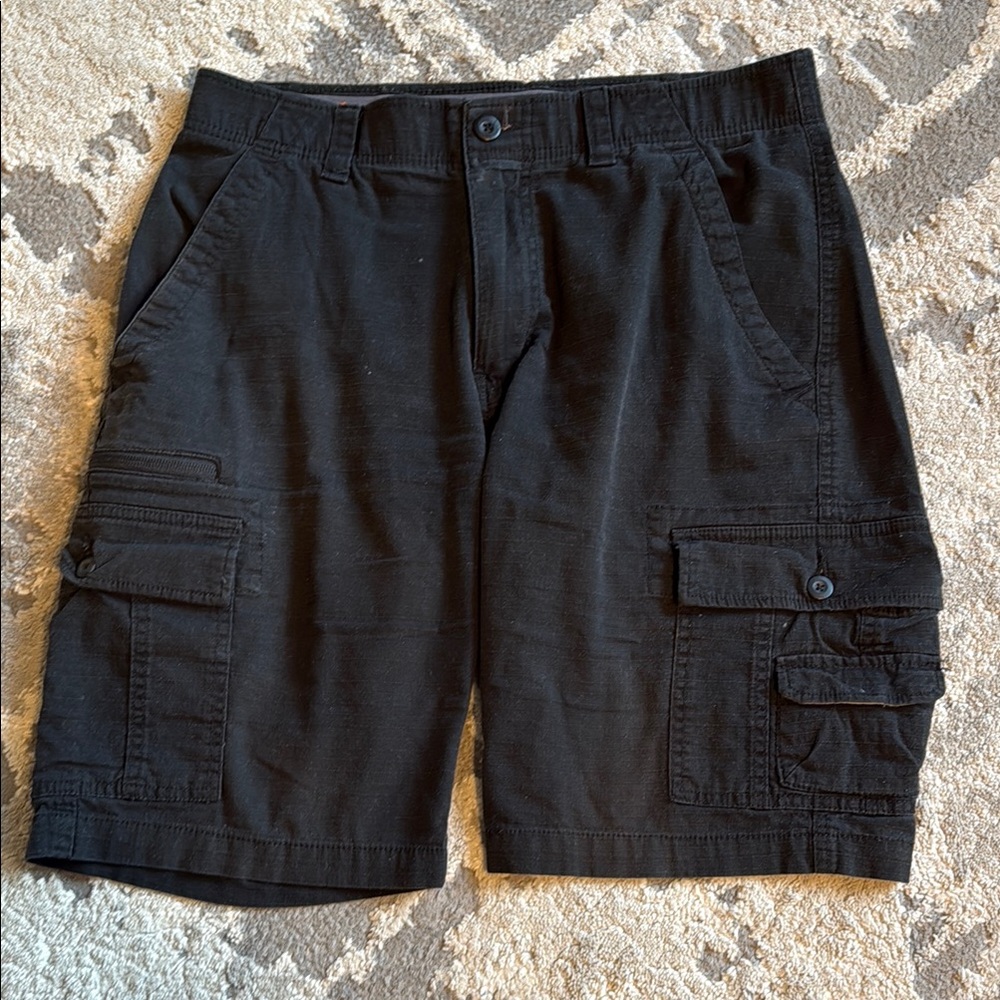 Wearfirst Black Cargo Shorts for Men